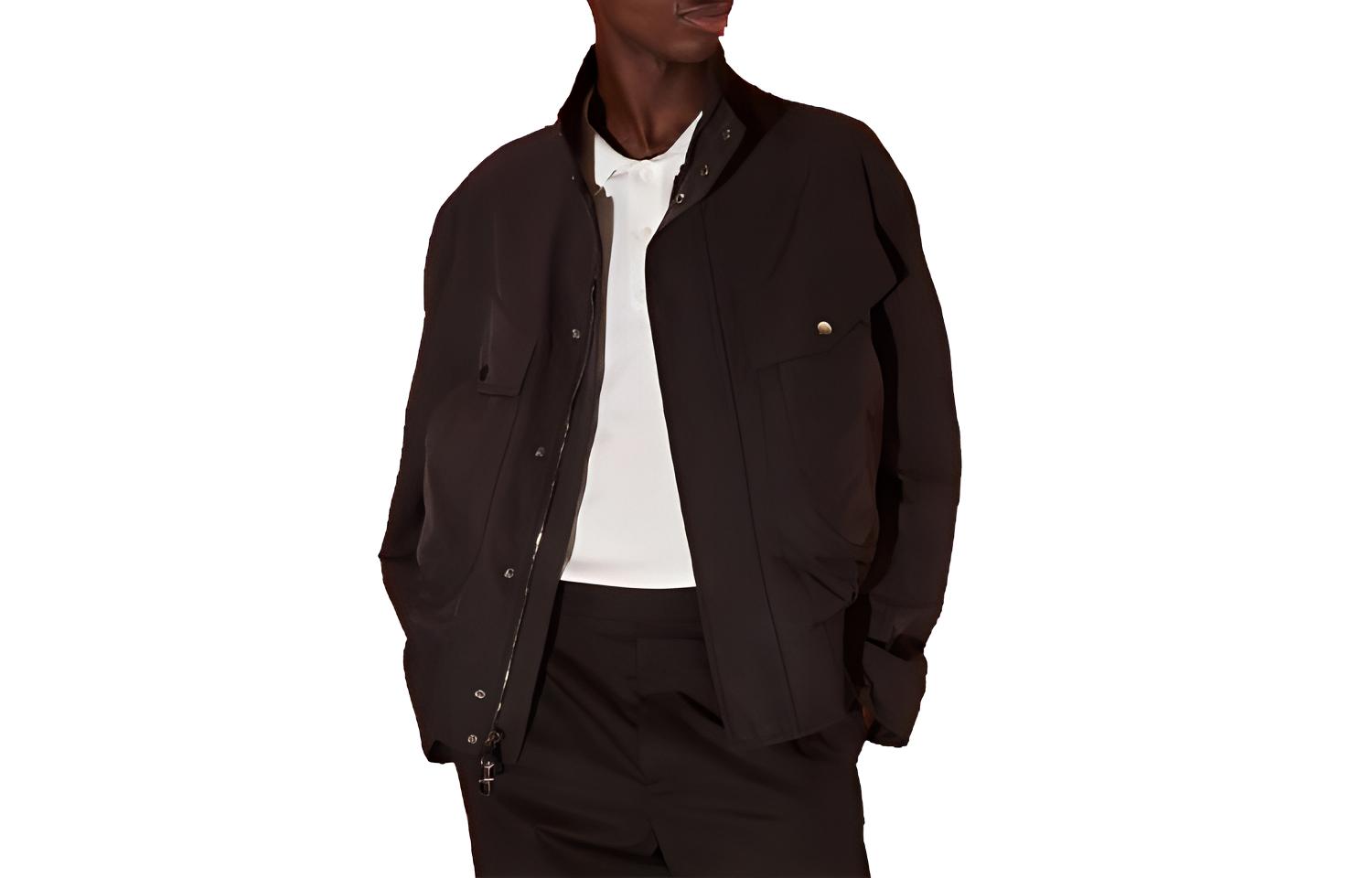 Neil Barrett FW22 Ergonomic Pilot Jacket Black BSP009S013C01