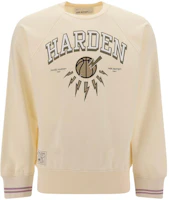 Neil Barrett FW22 Letter Print Stripe Trim Pullover Sweatshirt Off-White PBJS076SS573S3408 Neil Barrett FW22 Letter Print Stripe Trim Pullover Sweatshirt Off-White PBJS076SS573S3408