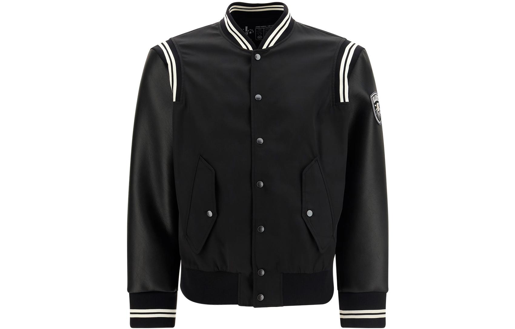 Neil Barrett FW22 Single-Breasted Black Jacket with Colorblock Stripes PBSP019CS025C042