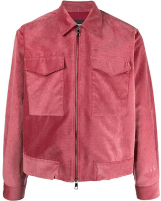 Neil Barrett FW22 Jaket Zip Kasual Corduroy Warna Solid Pink. PBCM096T036 Buy Neil Barrett FW22 Jaket Zip Kasual Corduroy Warna Solid Pink. PBCM096T036