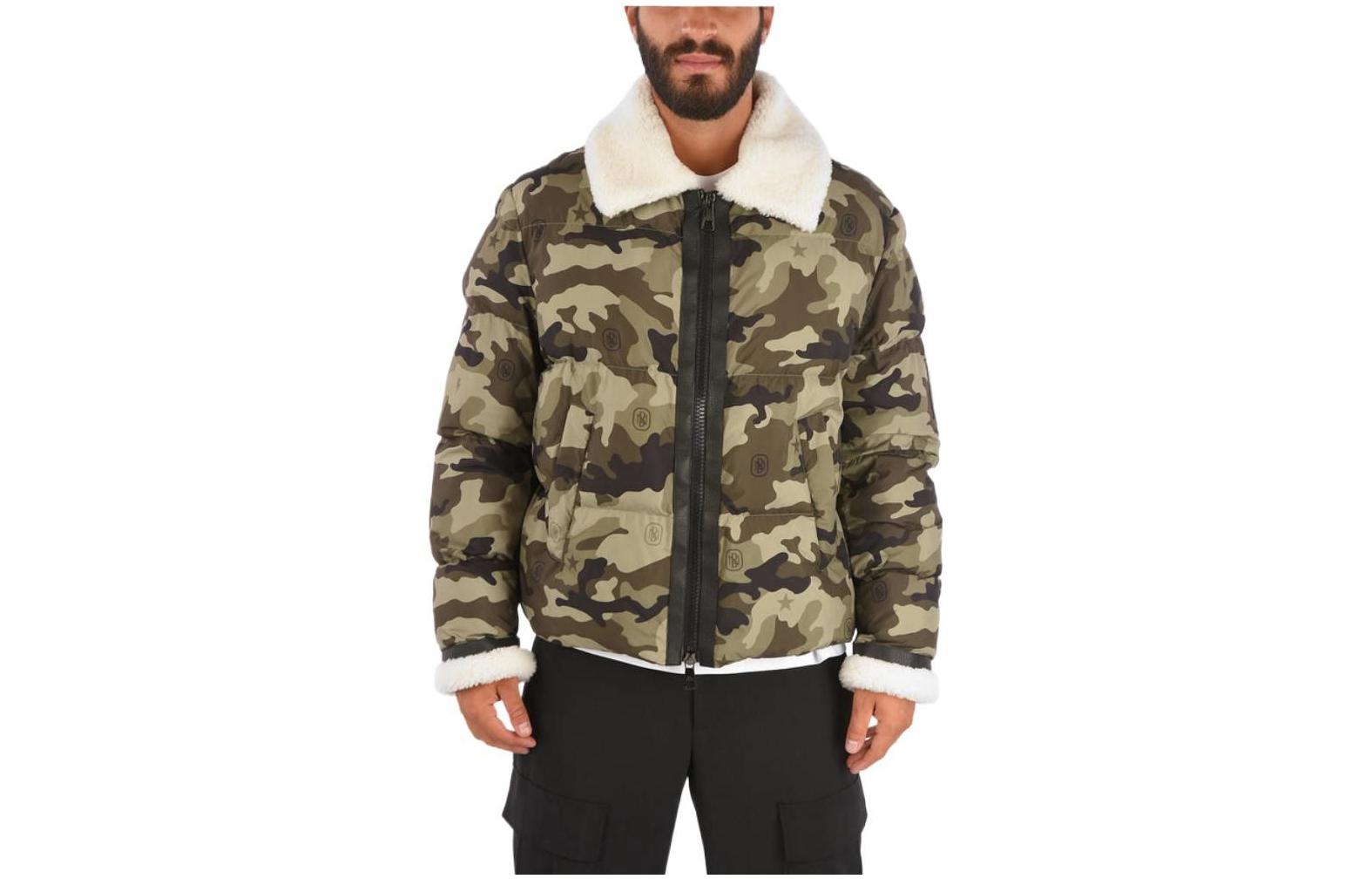 Neil Barrett FW22 Solid Color Zip-Up Loose Fit Jacket Green (). PBSP516CVP093C2827