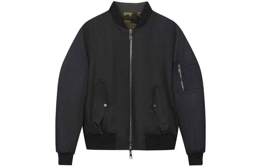 Neil Barrett FW23 Double-Sided Loose Fit Zip Jacket Black (). NBV1SP071A-V026C-001