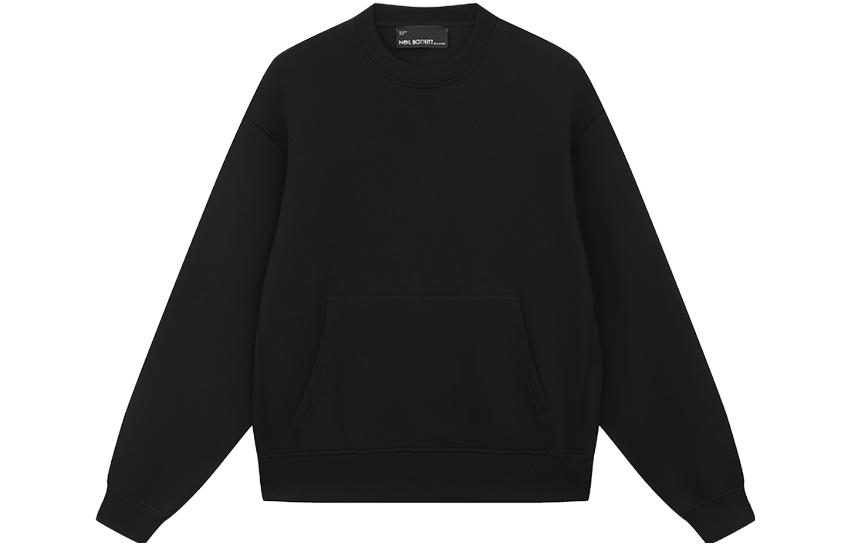 Neil Barrett FW23 Lightning Logo Crewneck Pullover Sweatshirt Black (). NBV7JS213A-V524C-058