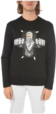 Neil Barrett Sweatshirt Hitam Graphic Print Crewneck Pullover BJS376BH555S1414 Buy Neil Barrett Sweatshirt Hitam Graphic Print Crewneck Pullover BJS376BH555S1414