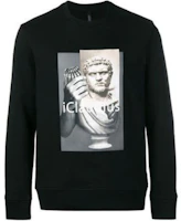 Neil Barrett Graphic Print Crewneck Sweatshirt Black PBJS441DL512S-1414 Neil Barrett Graphic Print Crewneck Sweatshirt Black PBJS441DL512S-1414