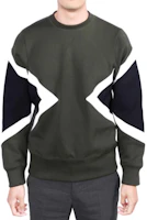 Neil Barrett Green Vintage American-French Style Sweatshirt PBJS334V-A510C-1473 Neil Barrett Green Vintage American-French Style Sweatshirt PBJS334V-A510C-1473