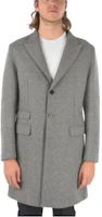 Neil Barrett Grey Single-Breasted V-Neck Casual Jacket for Men PBCA189VZM073364 Neil Barrett Grey Single-Breasted V-Neck Casual Jacket for Men PBCA189VZM073364