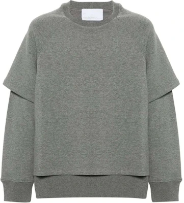 Neil Barrett Layered Knit Pullover Sweatshirt Pria Abu-Abu Tua MY72251RY501-BLACK Buy Neil Barrett Layered Knit Pullover Sweatshirt Pria Abu-Abu Tua MY72251RY501-BLACK