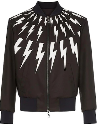 Chaqueta Neil Barrett Manga Larga con Relámpagos y Cremallera PBSP297SL015C-524 Buy Chaqueta Neil Barrett Manga Larga con Relámpagos y Cremallera PBSP297SL015C-524