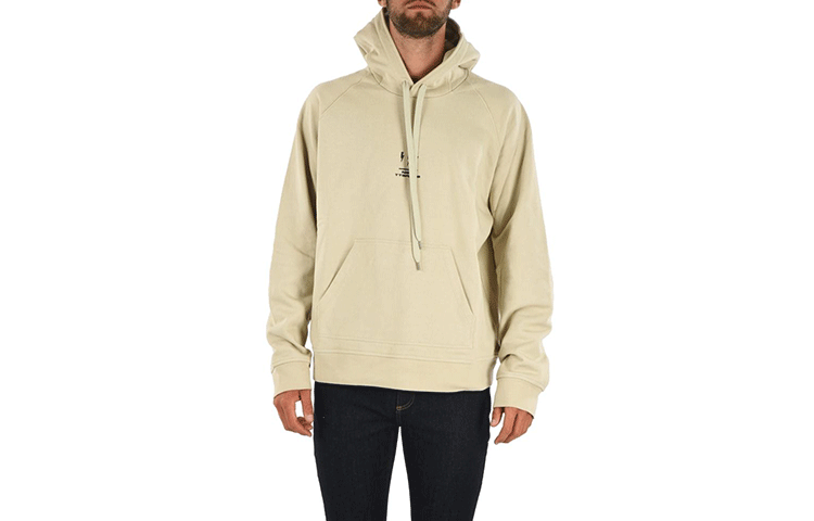 Neil Barrett Minimalist Hoodie Men’s Light Brown Long Sleeve PBJS485M542S1476
