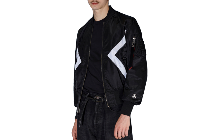Neil Barrett Modern Triangular Print Reversible Jacket Black BSP013R-S000C-042