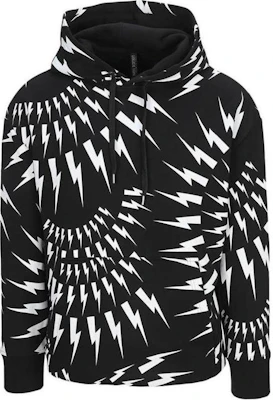 Neil Barrett Hoodie Pria Thunderbolt Print Pullover BJS011SR534S524 Buy Neil Barrett Hoodie Pria Thunderbolt Print Pullover BJS011SR534S524