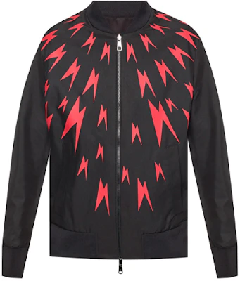 Neil Barrett Jaket Hitam Pria Motif Petir Merah PBSP461R-M016C-1076 Buy Neil Barrett Jaket Hitam Pria Motif Petir Merah PBSP461R-M016C-1076