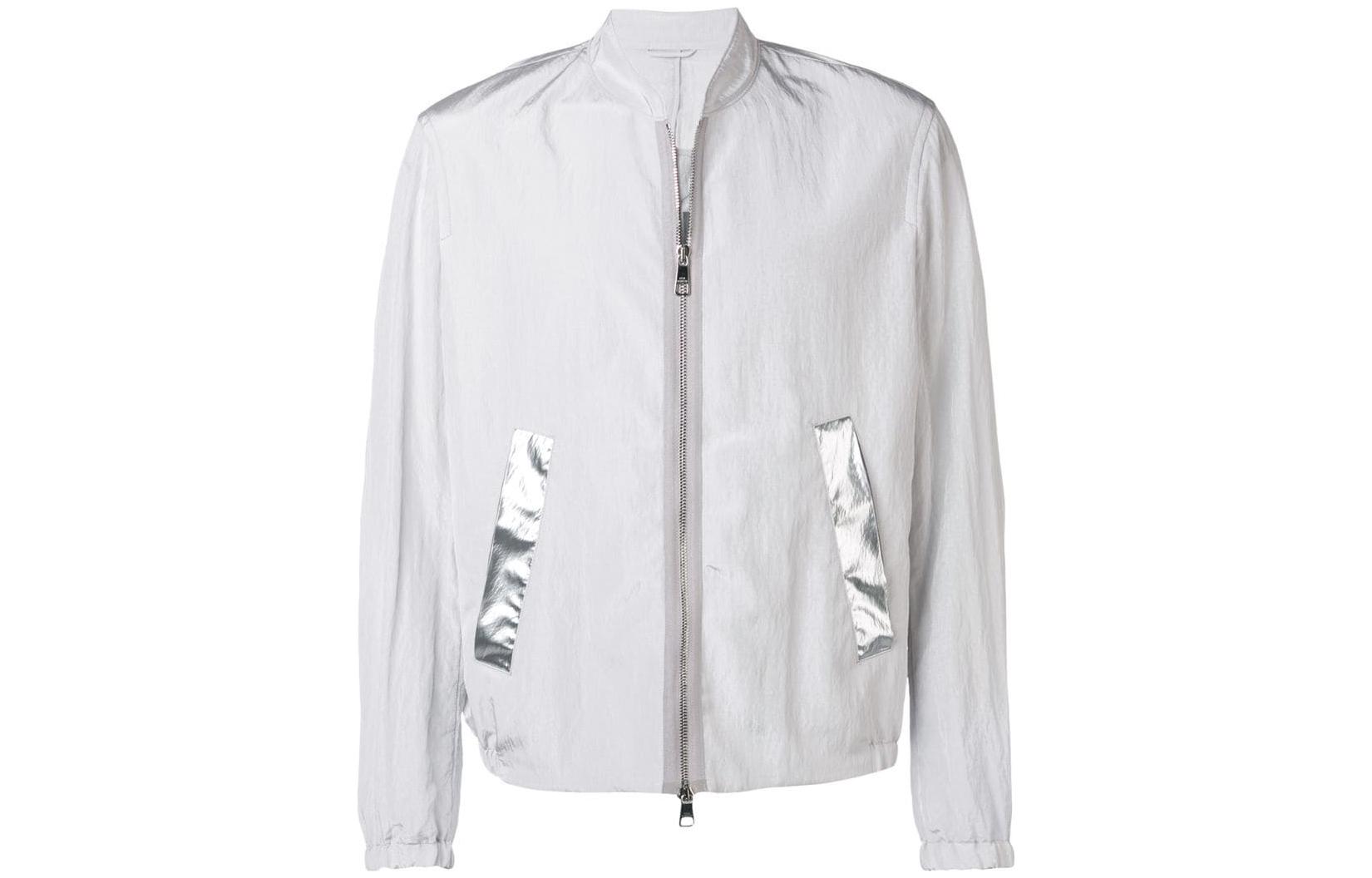 Neil Barrett Solid Color Patchwork Slim Fit Casual Long-Sleeve Jacket - BSP327AG092282