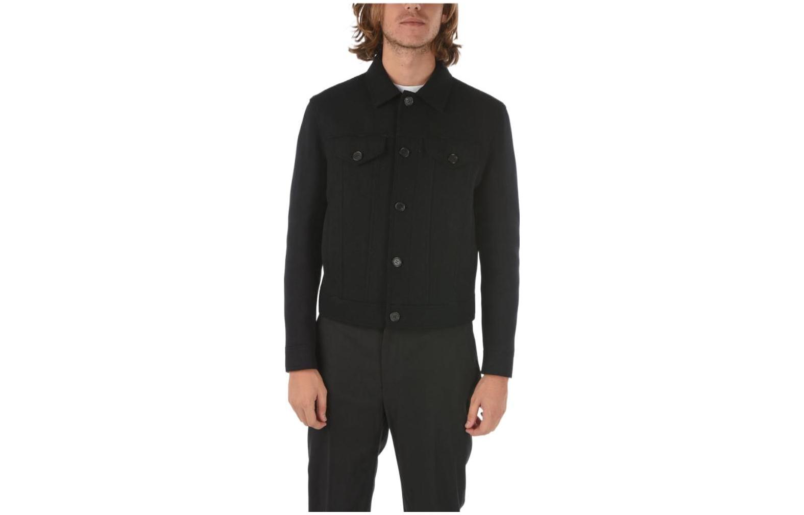 Neil Barrett Solid Color Single-Breasted Jacket Black PBSP373ZH01001