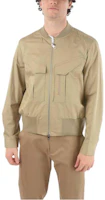 Neil Barrett Solid Color Zip-Up Jacket Men’s Khaki BCM053S0163319 Neil Barrett Solid Color Zip-Up Jacket Men’s Khaki BCM053S0163319