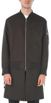 닐 바렛 솔리드 컬러 미드 길이 집업 재킷 남성용 블랙 PBCA269CL010C0-101 Buy 닐 바렛 솔리드 컬러 미드 길이 집업 재킷 남성용 블랙 PBCA269CL010C0-101