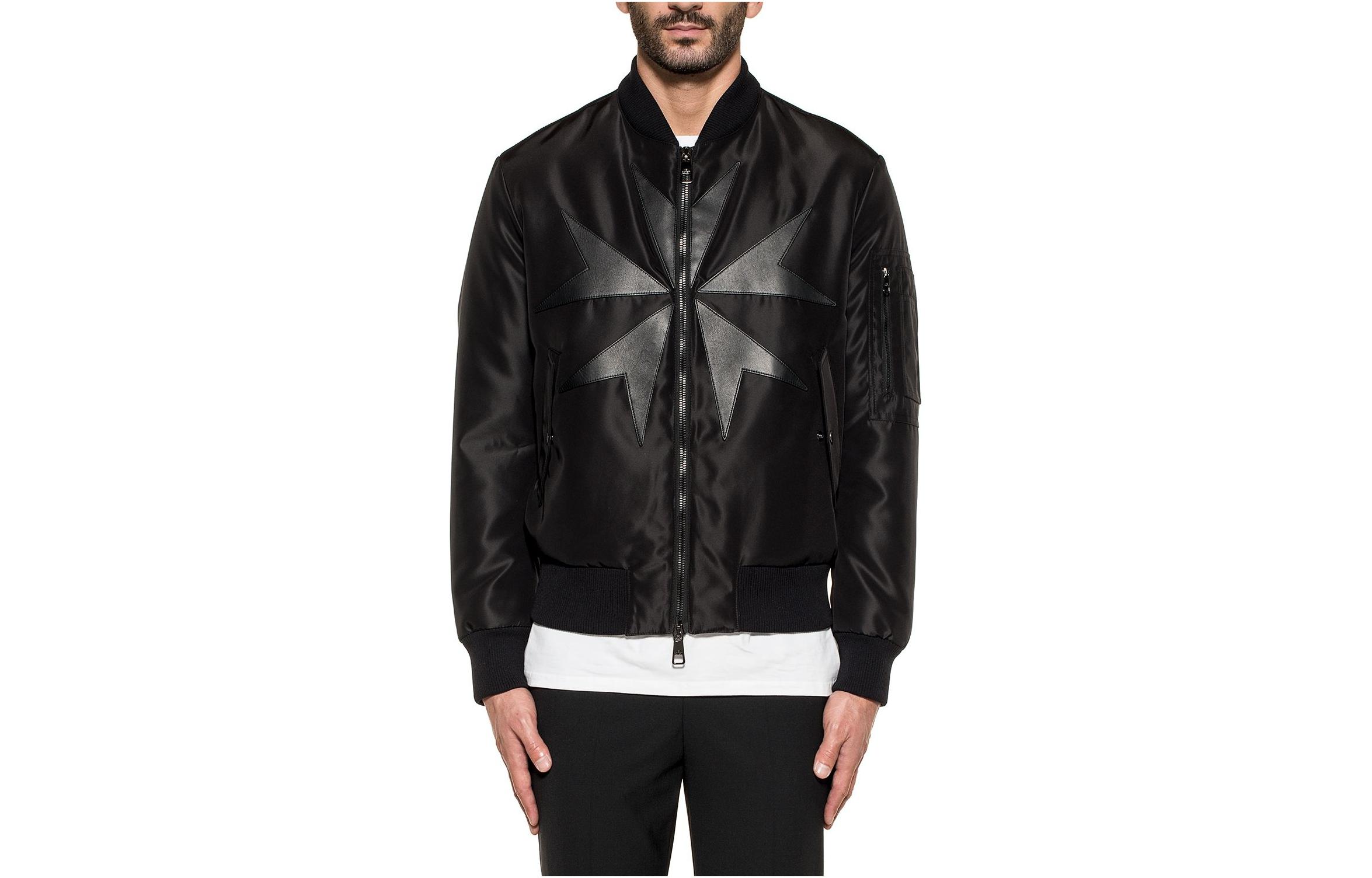 Neil Barrett Solid Color Zip Jacket Black Back to School Edition BSP368H088C0101