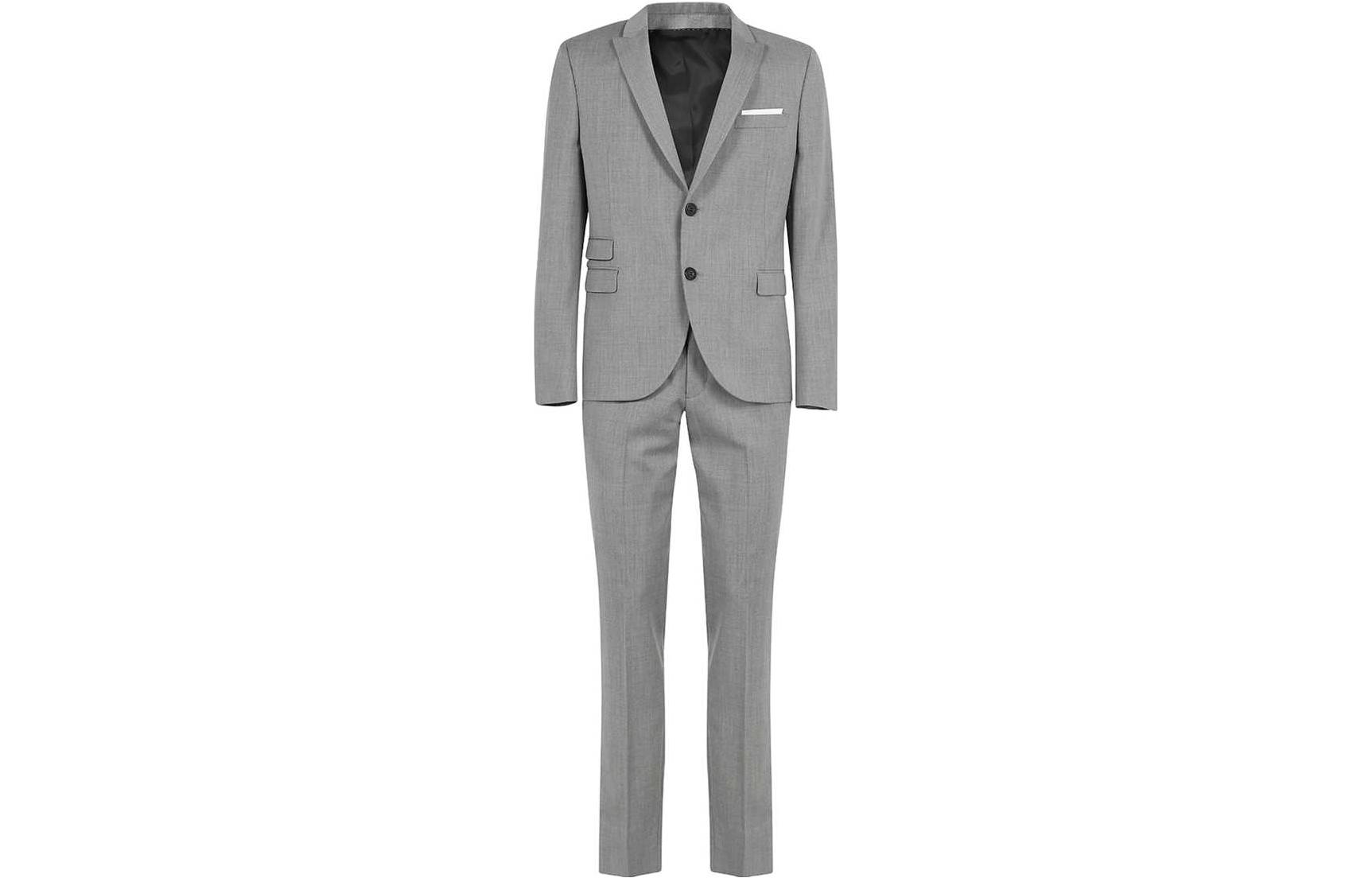 Neil Barrett Solid Slim-Fit Straight-Lined Jacket Men’s Gray BAB127-C000-01