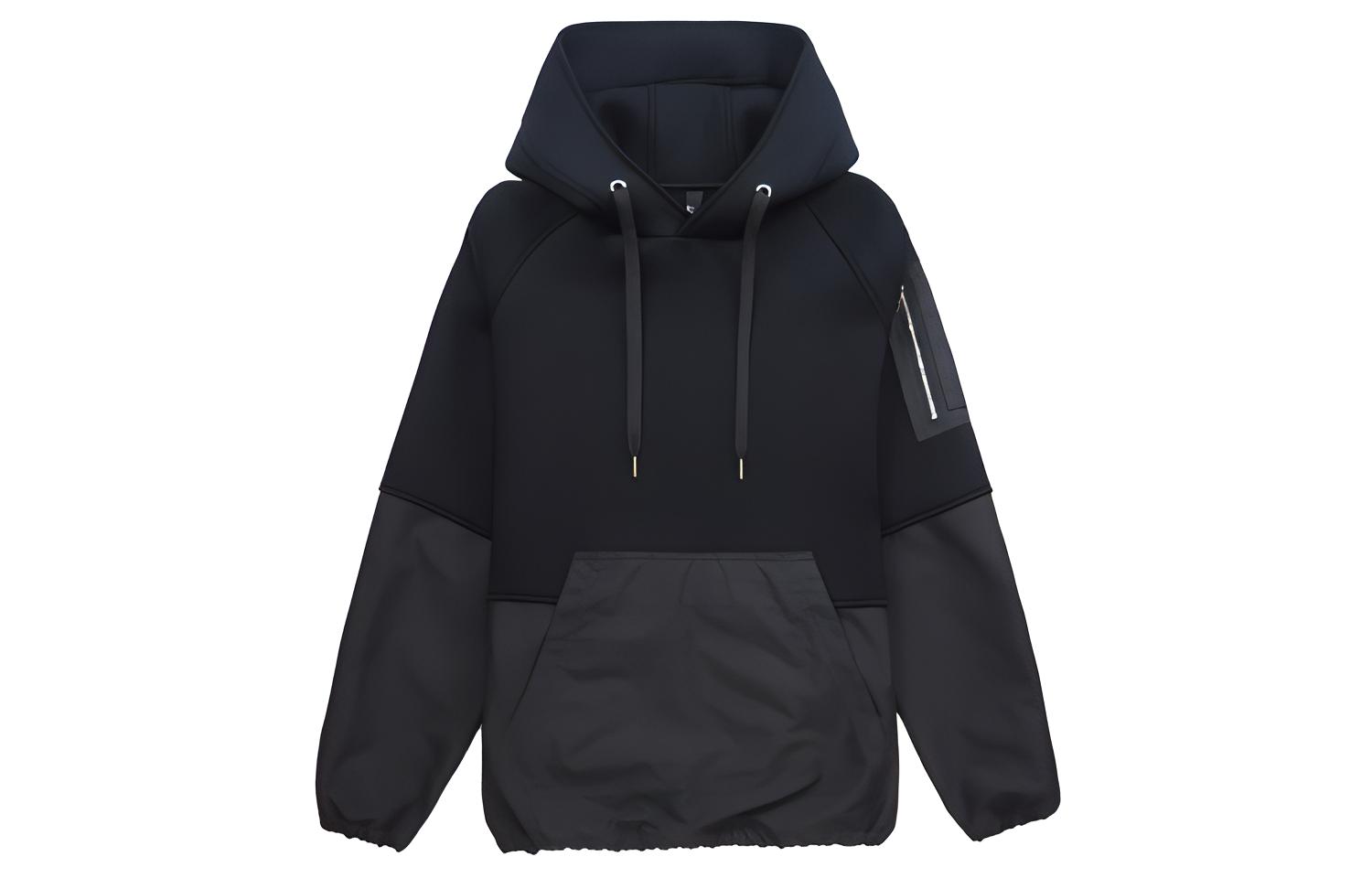 Neil Barrett Spliced Element Hoodie Black Edition PBJS605C-N516S-0101
