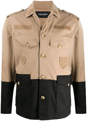 尼尔巴雷特SS21男士双色军装夹克棕色 BSP492TBN013T2-597 Buy 尼尔巴雷特SS21男士双色军装夹克棕色 BSP492TBN013T2-597