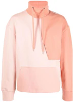 Neil Barrett SS22 Colorblock Loose Fit Drawstring Sweatshirt Pink - BJS049S510S3289 Neil Barrett SS22 Colorblock Loose Fit Drawstring Sweatshirt Pink - BJS049S510S3289
