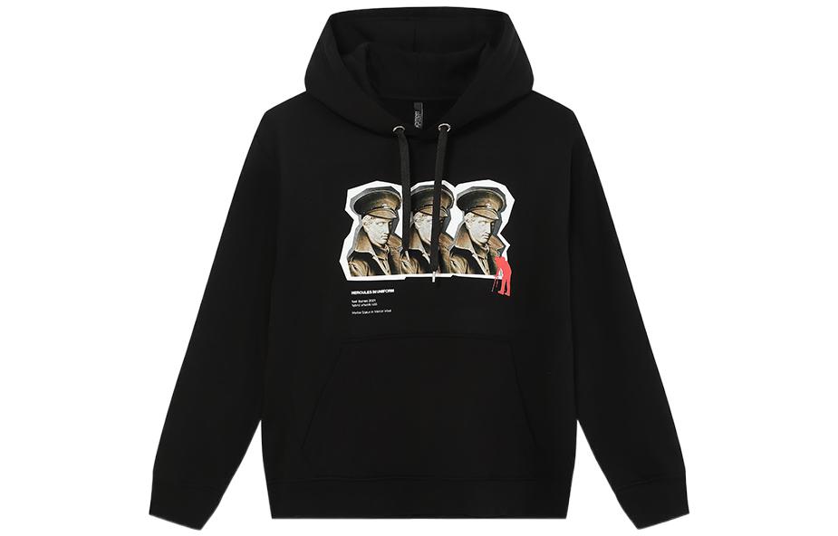 Neil Barrett SS22 Pullover Sweatshirt with Graphic Print BLACK 2181113010001