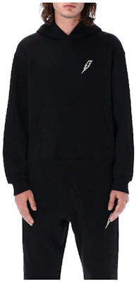 Neil Barrett SS23 Black Lightning Embroidered Hoodie Pullover. 23PPBJS185U537C-01 Buy Neil Barrett SS23 Black Lightning Embroidered Hoodie Pullover. 23PPBJS185U537C-01
