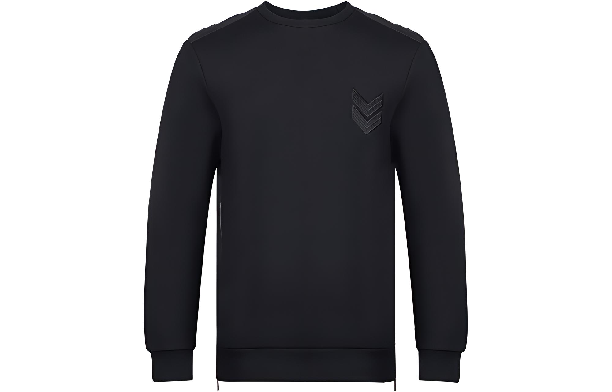 Neil Barrett SS23 Black Solid Pullover Crewneck Sweatshirt Men PBJS273CF539C01