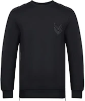 Neil Barrett SS23 Black Solid Pullover Crewneck Sweatshirt Men PBJS273CF539C01 Neil Barrett SS23 Black Solid Pullover Crewneck Sweatshirt Men PBJS273CF539C01