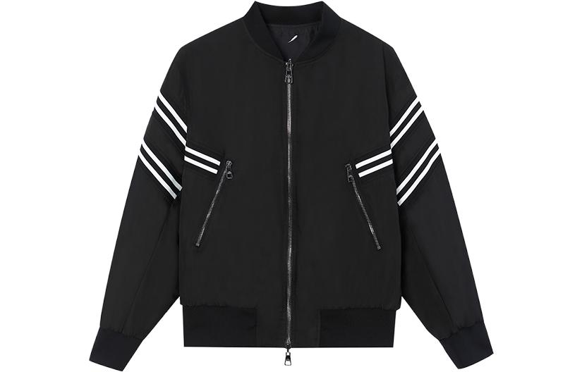 Neil Barrett SS23 Lightning Striped Reversible Long Sleeve Jacket Men BLACK 2291106003001