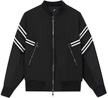 Neil Barrett SS23 Lightning Striped Reversible Long Sleeve Jacket Men BLACK 2291106003001 Neil Barrett SS23 Lightning Striped Reversible Long Sleeve Jacket Men BLACK 2291106003001