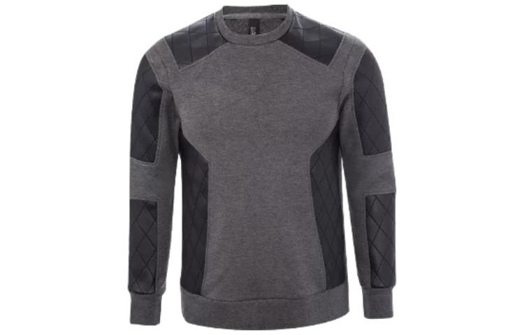 Neil Barrett SS23 Patchwork Crewneck Pullover Sweatshirt Men’s Grey PBJS109CB513C225