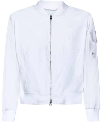 Neil Barrett 2023春夏白色罗纹翻领飞行夹克 PBCS002U01403 Buy Neil Barrett 2023春夏白色罗纹翻领飞行夹克 PBCS002U01403