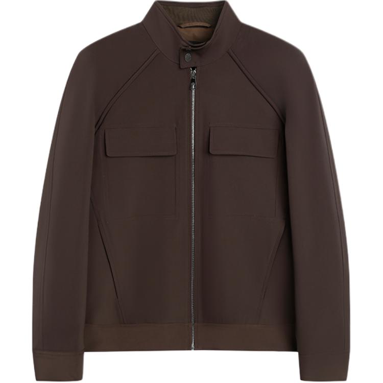 Neil Barrett SS24 Minimalist Zip Jacket Brown MY11090A-Y009-211N