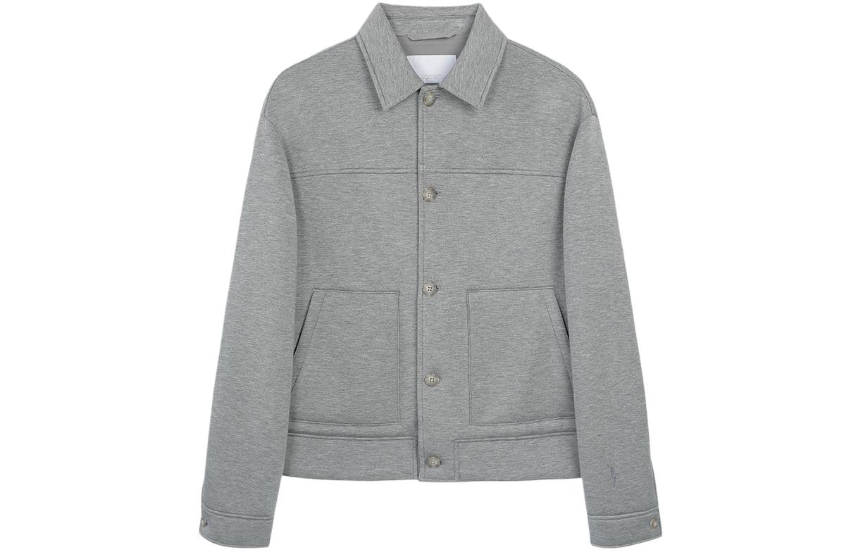 Neil Barrett SS24 Solid Color Loose Cropped Jacket Men’s - Ash Gray MY72253R-Y512-023N