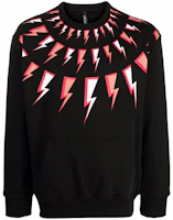 Neil Barrett Thunderbolt Lightning Print Crewneck Sweatshirt Men’s Black BJS012SR526S3205 Neil Barrett Thunderbolt Lightning Print Crewneck Sweatshirt Men’s Black BJS012SR526S3205