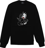 Neil Barrett x Felix The Cat Black Cartoon Long Sleeve Sweatshirt Unisex BJS030AR558S1133 Neil Barrett x Felix The Cat Black Cartoon Long Sleeve Sweatshirt Unisex BJS030AR558S1133