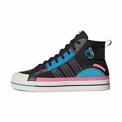 adidas neo City Canvas Hi SSJF Sesame Street JF 'Black Blue Pink'