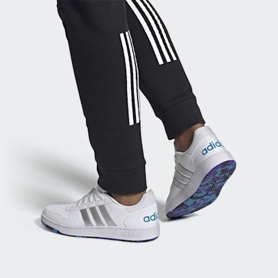 adidas neo x HOOPS 2.0 'Blanco/Azul' FU7723 Details for adidas neo x HOOPS 2.0 'Blanco/Azul' FU7723
