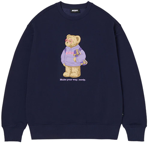 nerdy-bear-graphic-crewneck-sweatshirt-unisex-deep-blue-pnes-23-kc-0516