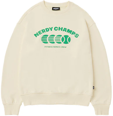 書呆子冠軍標誌休閒網球風寬鬆版短袖男女款淡黃色 PNEU23KC0137 Buy 書呆子冠軍標誌休閒網球風寬鬆版短袖男女款淡黃色 PNEU23KC0137