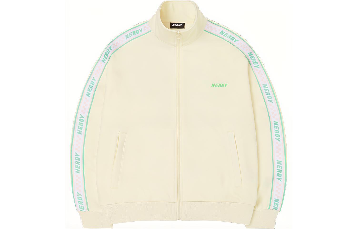 Nerdy Checkered Logo Print Loose-Fit Jacket Unisex PNES23KA0237-1