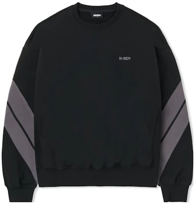 Nerdy 拼色圓領套頭衛衣 男女款 黑色 PNES23KC5601 Buy Nerdy 拼色圓領套頭衛衣 男女款 黑色 PNES23KC5601