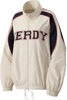Nerdy Colorblock Logo Patch Sports Jacket Unisex Light Gray PNEC23WJ0135 Nerdy Colorblock Logo Patch Sports Jacket Unisex Light Gray PNEC23WJ0135