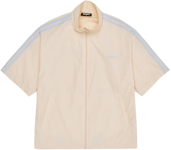 nerdy-cream-woven-short-sleeve-lightweight-casual-jacket-unisex-pnes-22-wj-0302