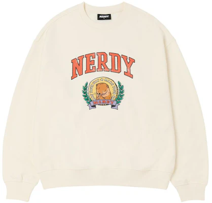 Nerdy FW22 米色字母印花長袖男女同款衛衣 PNEF22KC1802 Buy Nerdy FW22 米色字母印花長袖男女同款衛衣 PNEF22KC1802
