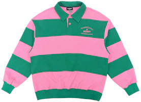 Nerdy FW22 Colorblock Striped Logo Embroidered Loose Polo Sweatshirt Unisex PNEC22KT0210 Nerdy FW22 Colorblock Striped Logo Embroidered Loose Polo Sweatshirt Unisex PNEC22KT0210