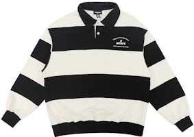 Nerdy FW22 Embroidered Logo Contrast Striped Oversized Polo Sweatshirt Unisex PNEC22KT0201 Nerdy FW22 Embroidered Logo Contrast Striped Oversized Polo Sweatshirt Unisex PNEC22KT0201