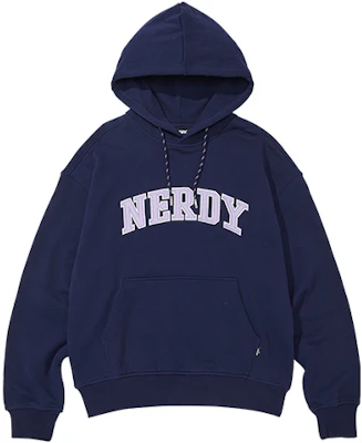 ナーディー FW22 アイビーリーグ ビッグロゴ スウェットシャツ ユニセックス ディープブルー PNEF22KE1216 Buy ナーディー FW22 アイビーリーグ ビッグロゴ スウェットシャツ ユニセックス ディープブルー PNEF22KE1216